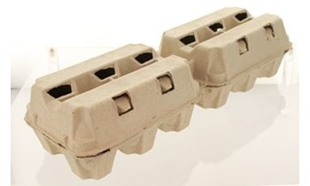 Boite grise à 3 x 6 oeufs - 180 pcs